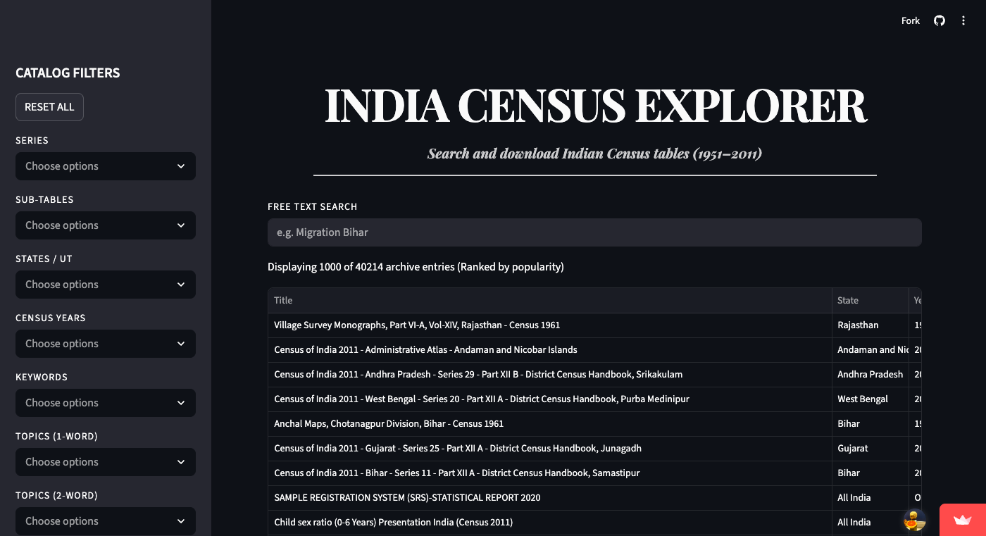 India Census Explorer